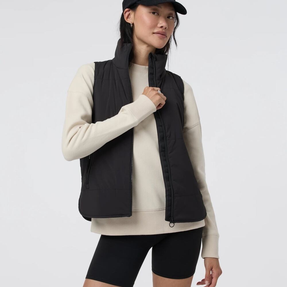 Vuori Canyon Insulated Vest Black Womens Sz S
